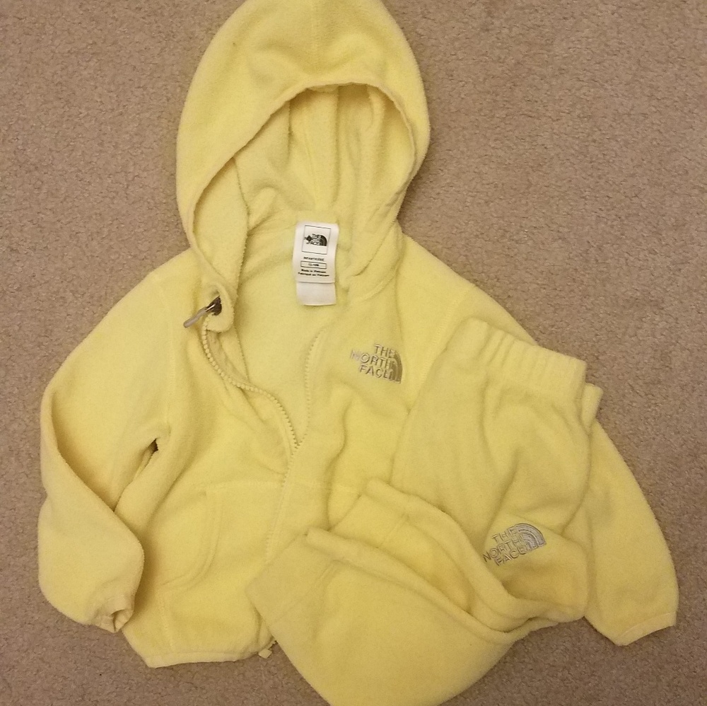 The north face fleece pants sz 12 to 18 months
